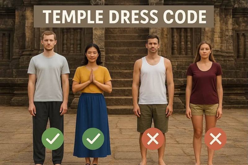 Temple dress code — cultural etiquette in Southeast Asia